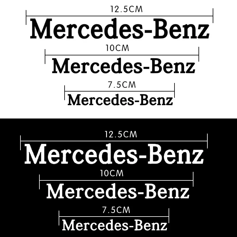 車のブレーキ用PVCステッカー,装飾ステッカー,メルセデスベンツw203,w204,w205,w210,w211,w212,w221,w222,cls,cla,clk,slk,glk,6個