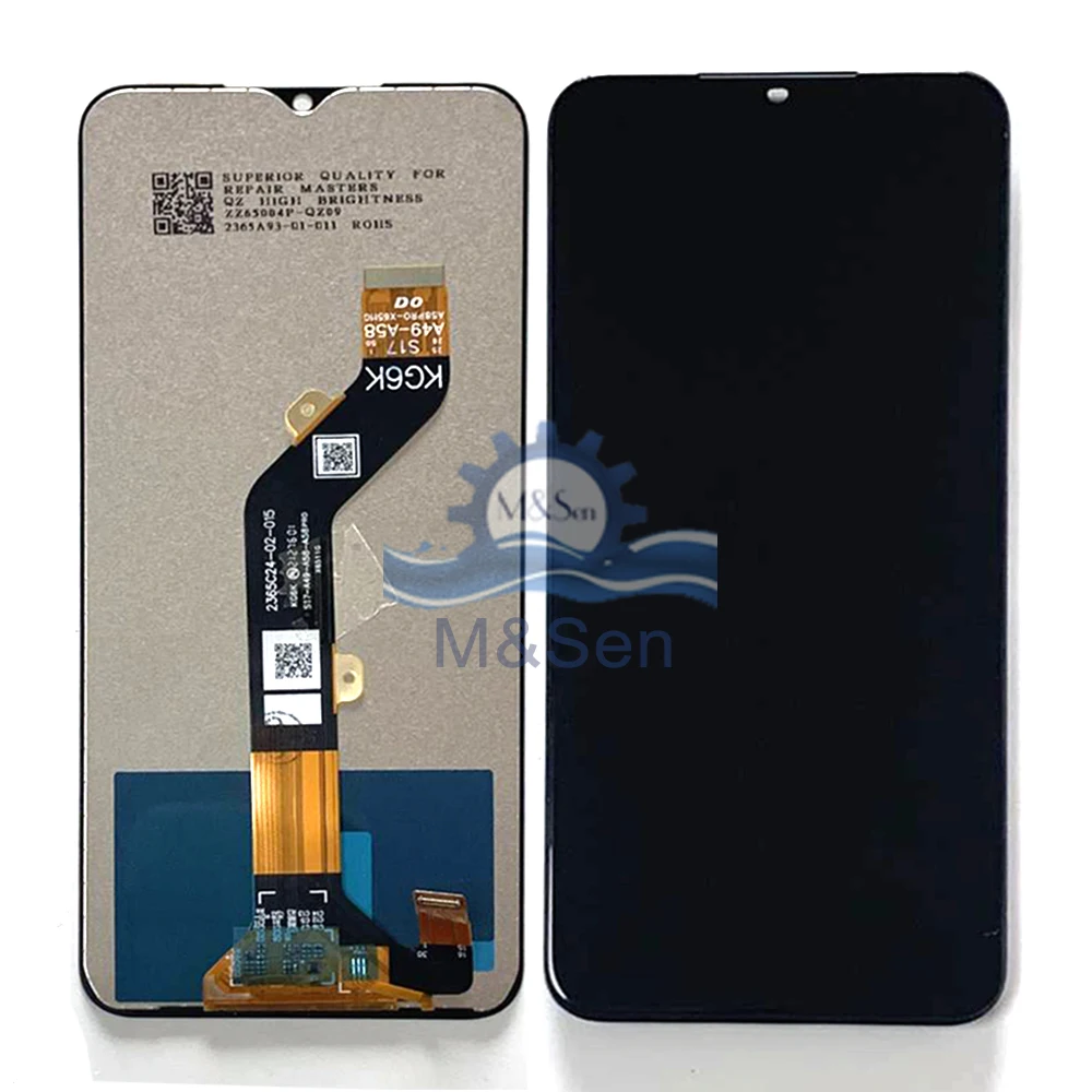 Original 6.6'' For Itel A49 A661L LCD Display Touch Screen Digitizer Panel For Itel A58/ A58 Pro A661Lmini LCD Frame