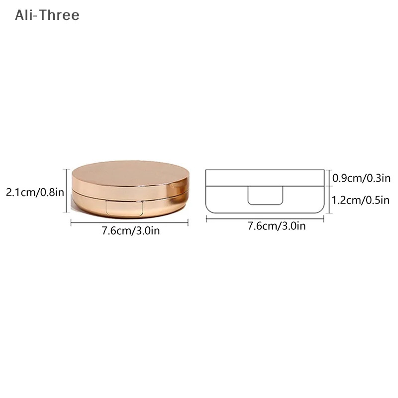 Contenitori per crema BB con scatola vuota per cuscino d'aria da 12 g con soffio di spugna e specchio Accessori per il trucco da viaggio Scatola cosmetica portatile