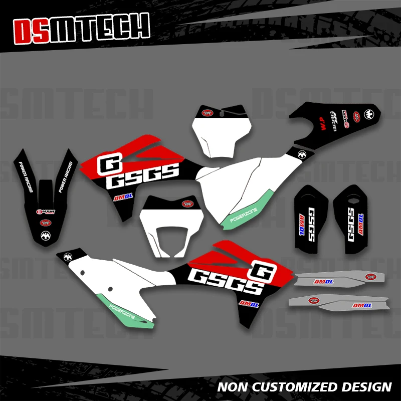 

DSMTECH для GASGAS GAS MC EX EC 125 250 300 350 450 2021 2022 2023, полноразмерные графические наклейки, наклейки, фон для мотоцикла 007