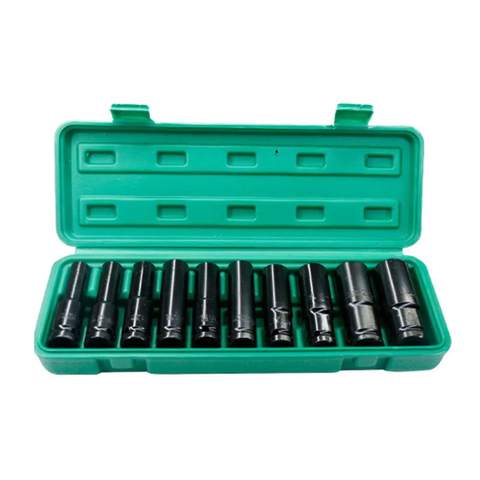 10x Socket Set 1/2inch 10-24mm with Cage Fits for Pneumatic Wrench