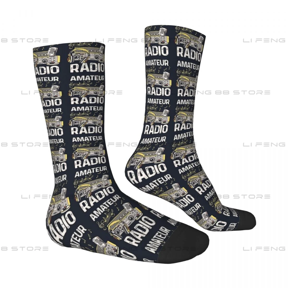 Ham Radio Operator Unisex Winter Socks Warm Happy Socks Street Style Crazy Sock