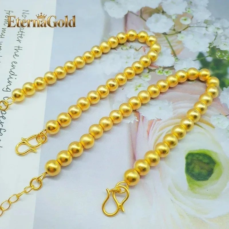 EternaGold Pure   9999 real   24K  women's good luck bead  AU999 women's bead
