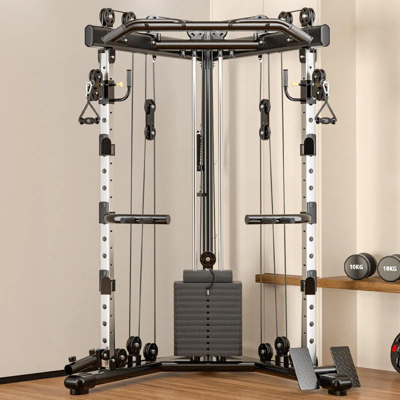 Popular Gym Commercial Smith Machine Fitness Equipment Power Cage Bird Gantry Home Functional Trainer