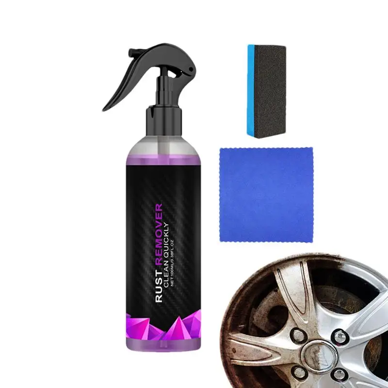 

Rust Remover For Metal 100ML Car Rust Removal Spray Rust Reformer For Remove Iron Particles In Car Paint Motorcycle RV And Boat