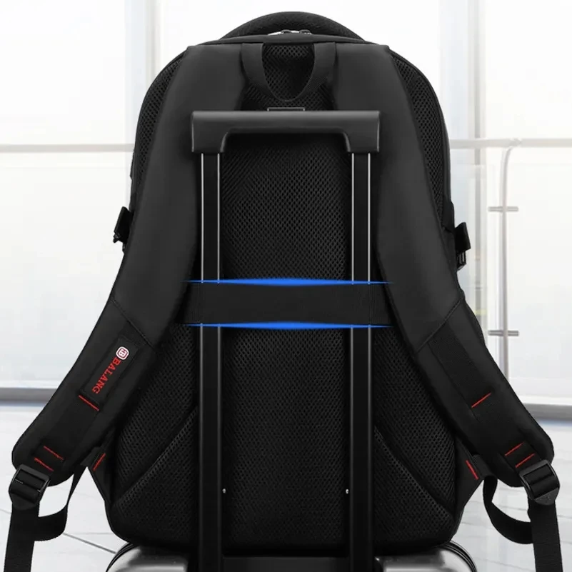 Male multifunction fashion business casual travel high-capacity backpack waterproof 18\