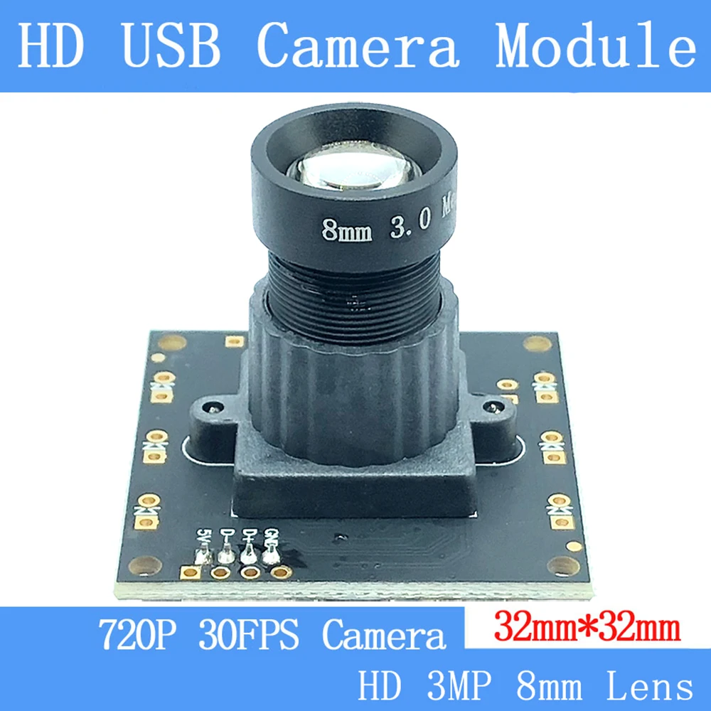 

PU`Aimetis 2MP Surveillance cameras 720P HD 3MP 8mm Lens USB2.0 camera module