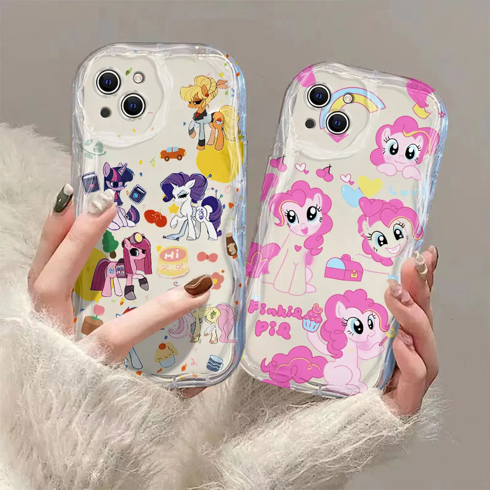 Милый чехол My Little P-Ponys 3D Wave для Xiaomi Redmi 13C 12 12C 10 10C 9 9C A1 A2 K50 K40 Note 13 12 11 10 Pro Plus 4G 5G Cover