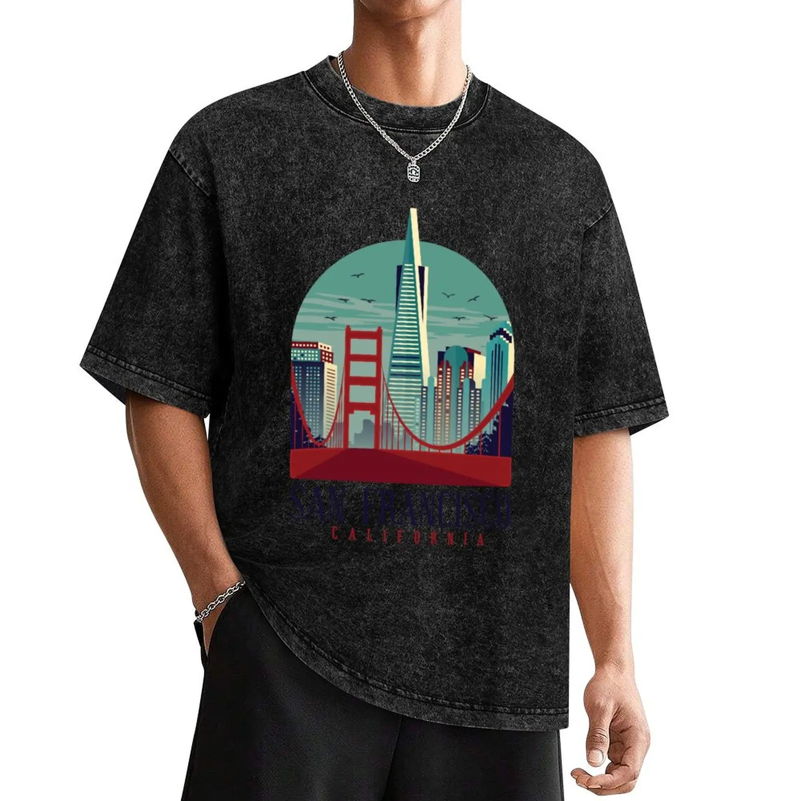 

San Francisco California T-Shirt luxury designer vintage clothes shirts graphic clothes heavyweight t shirts for men