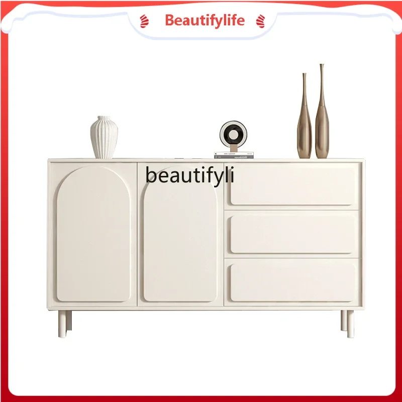 

K185 K185 Cream Style Entrance Cabinet Household Dining Side Living Room Wall Storage Cabinet Entrance Foyer Entrance Shoe Cabin