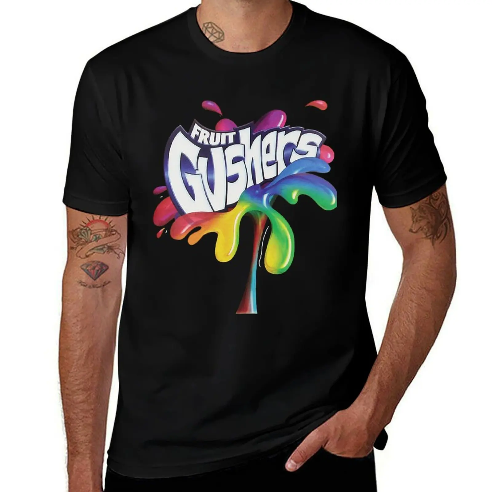 

Fruits Gushers Tee 90s logo T-Shirt g man t shirts for men cotton t shirts high quality t shirts for man cotton soft T-shirt