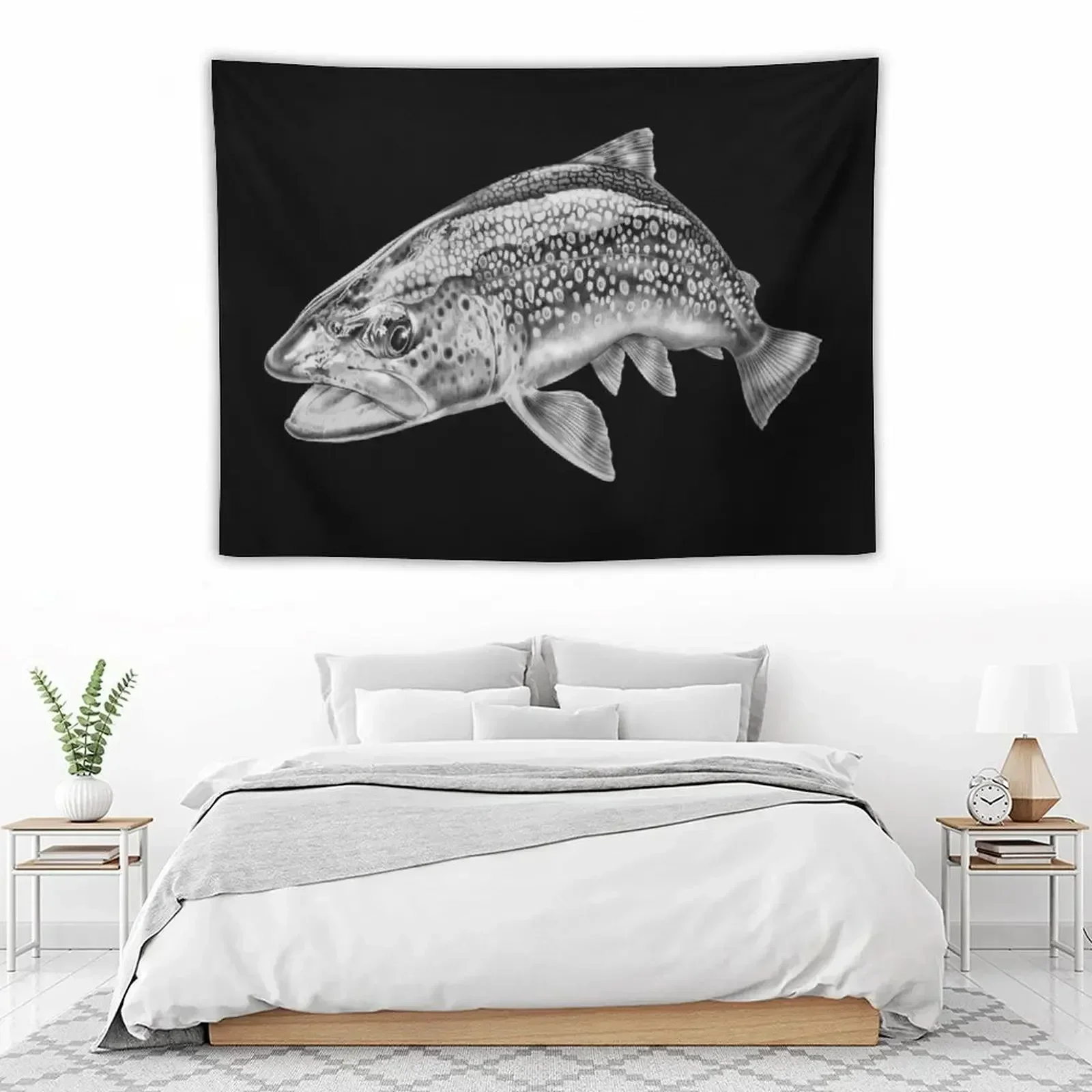 

Trout Tapestry On The Wall Cute Decor Bedroom Deco Tapestry