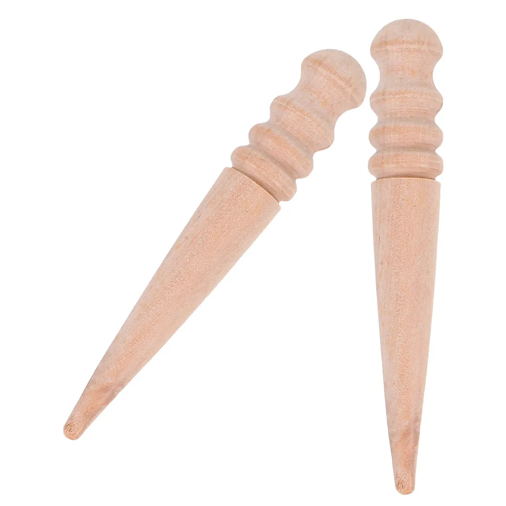 2Pcs Mini Wooden Garden Seeder Tool for Precise Seed Sowing and Seedling Transplantation Efficient Seed Spacing Portable Small