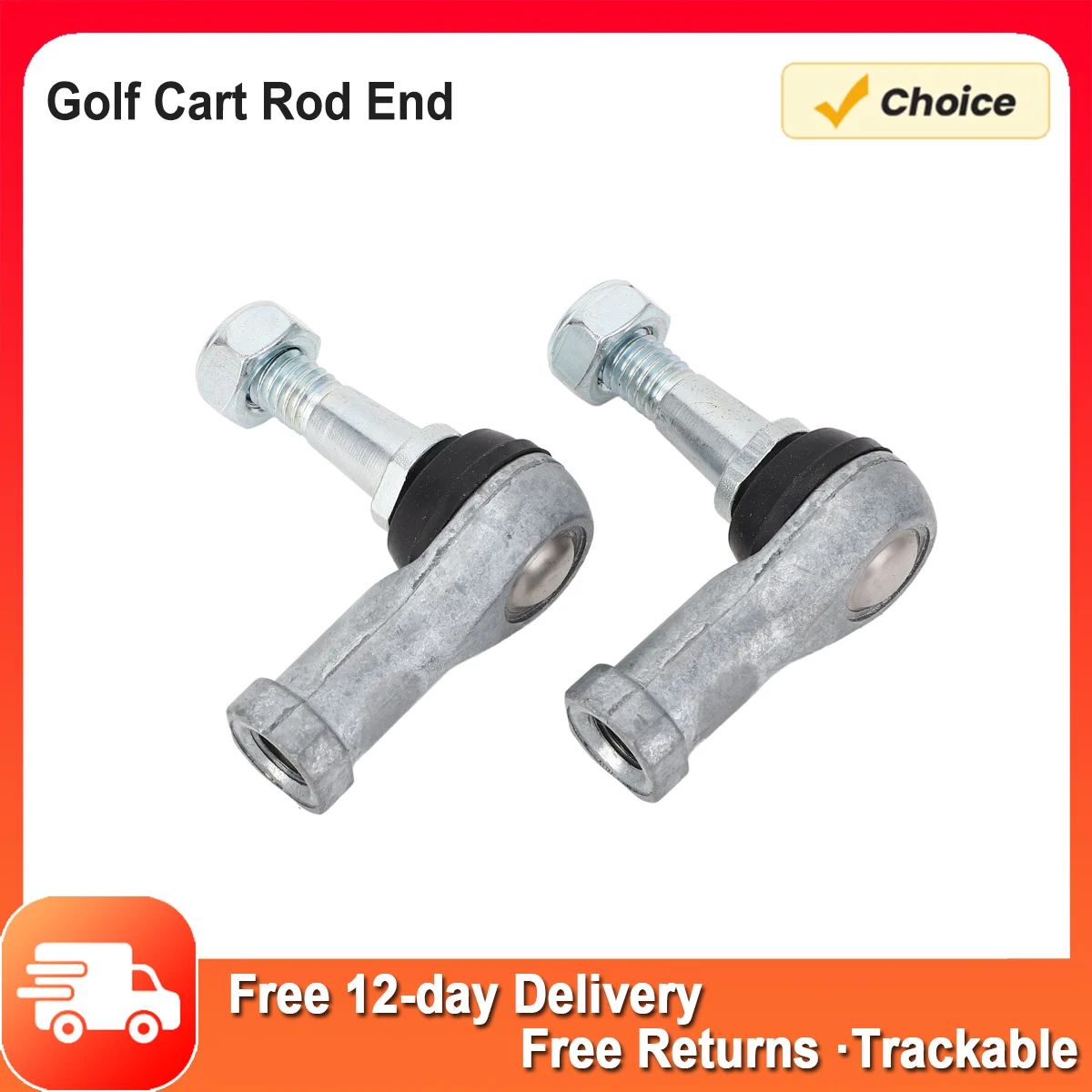 

1 Pair of Cart Steering Rod Ends Driver and Passenger Side 70902G01 for TXT Gas Electric Carts 2001 and Up 70902G02 Steel alloy