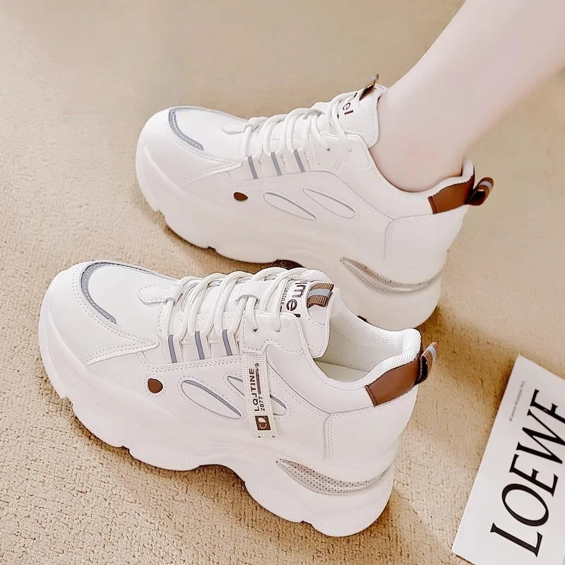 

Women's 5cm Hidden Height Sneakers Breathable Gym Walking Shoes Comfortable Lightweight Casual Athletic with Cushion Insoles