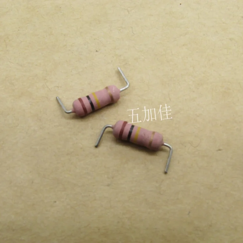 10-100pcs 1W 104J 1003 100K 5% imported four ring color ring resistor 3.5x9 fixed pin