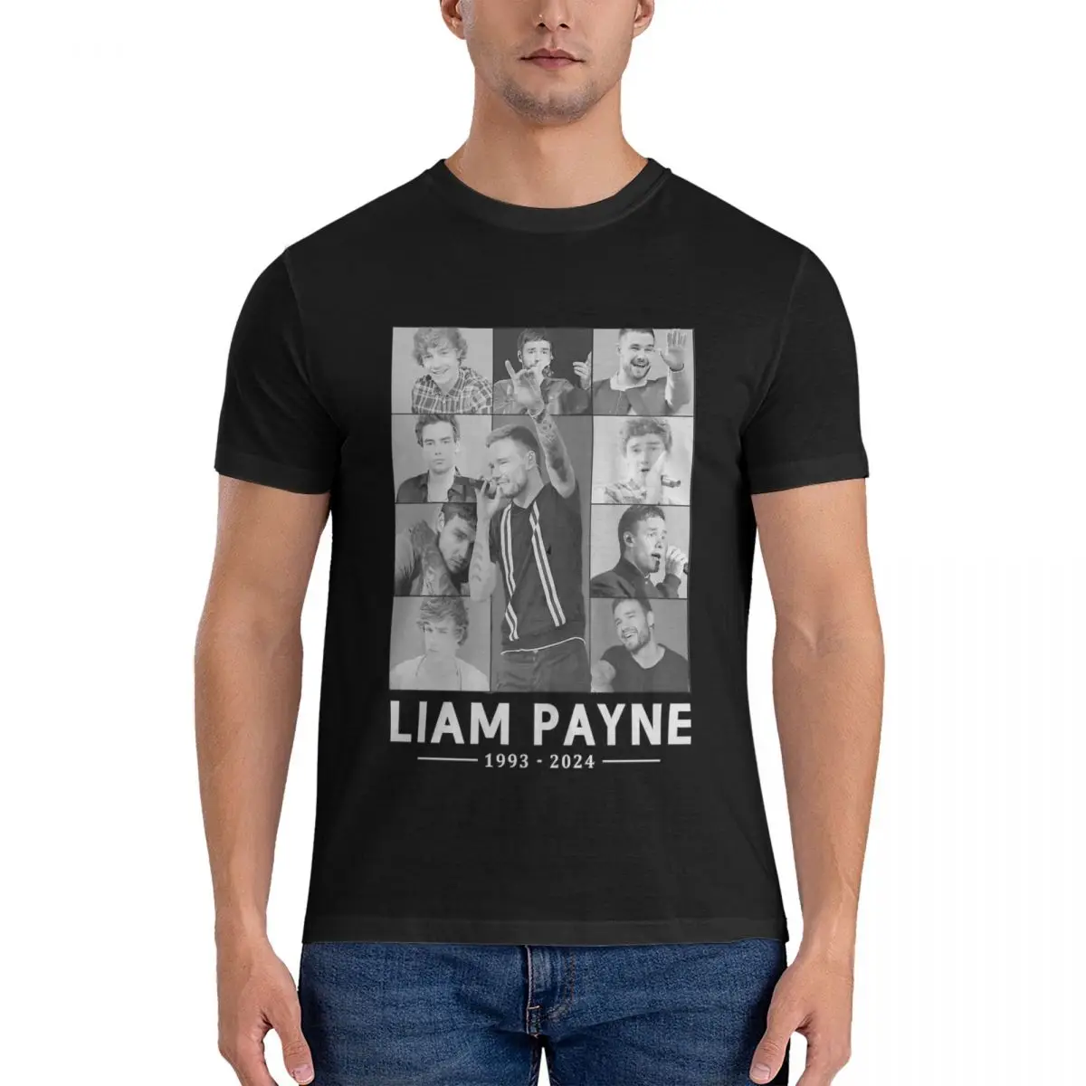 RIP Liam Payne 1993-2024 T Shirt Men's Cotton T-Shirts O Neck Liam Payne Tee Shirt Clothing Graphic official-website tops fugees