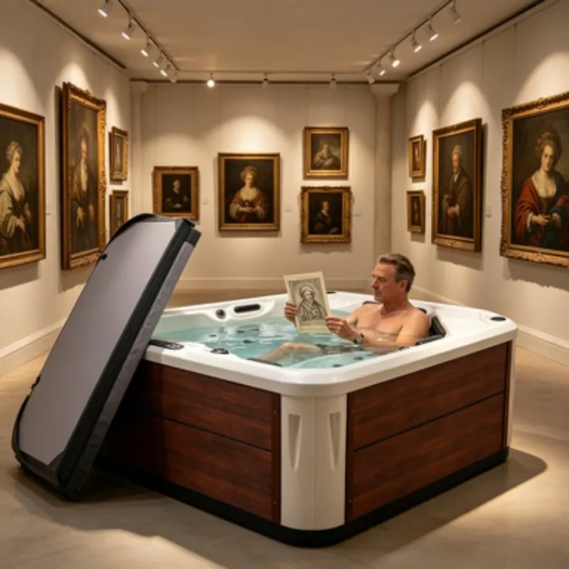 Square Shaped Hot Tub Spa Whirlpool Jacuzzi Massage Bathtub Hydrotherapy Acrylic 5 Person Modern Design with 52 Jets