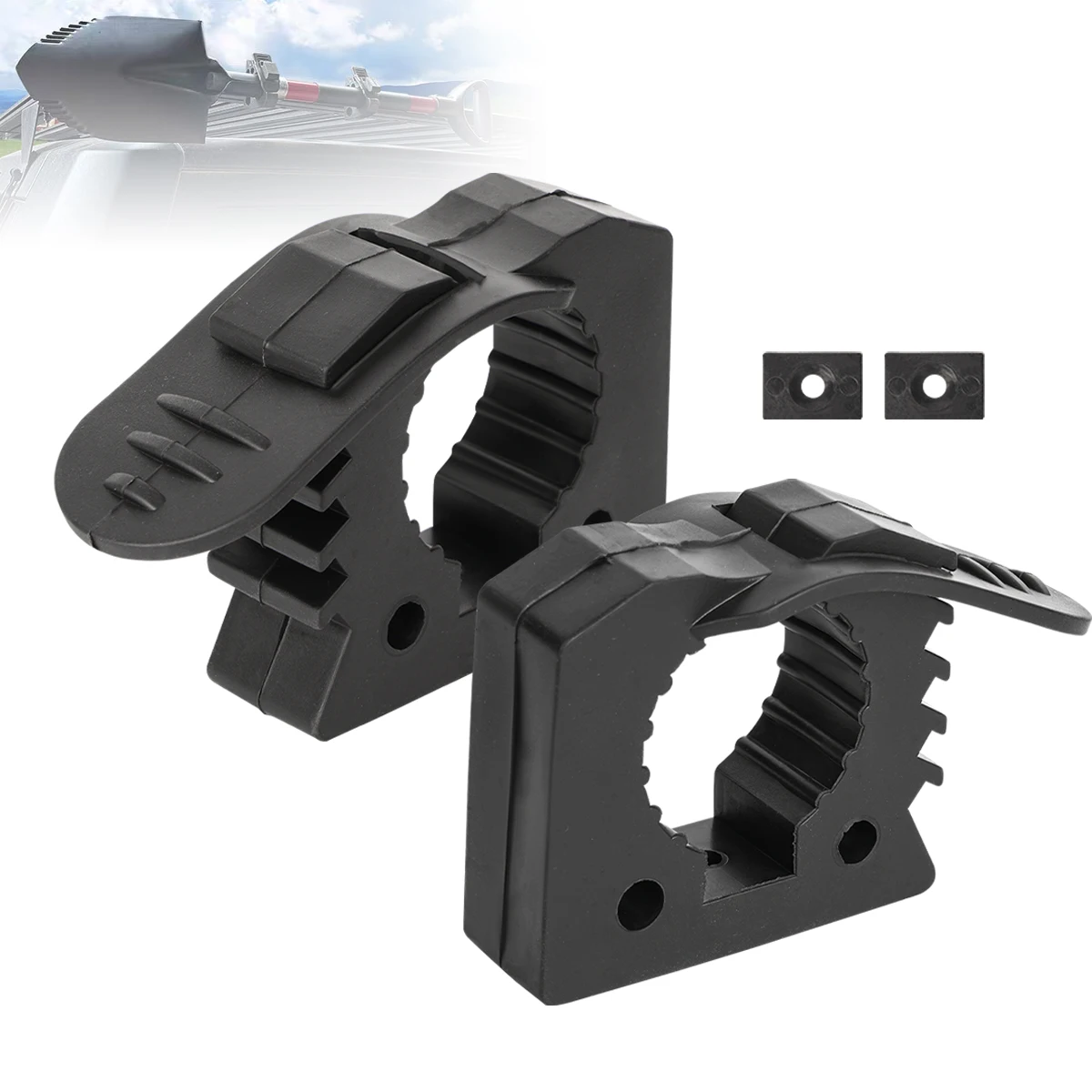 Quick-Release Clamp Mount Rubber Clamp Grip Tool Equipment for Off-road UTV ATV Van Truck Boat Train Home Motorcycle Accessories