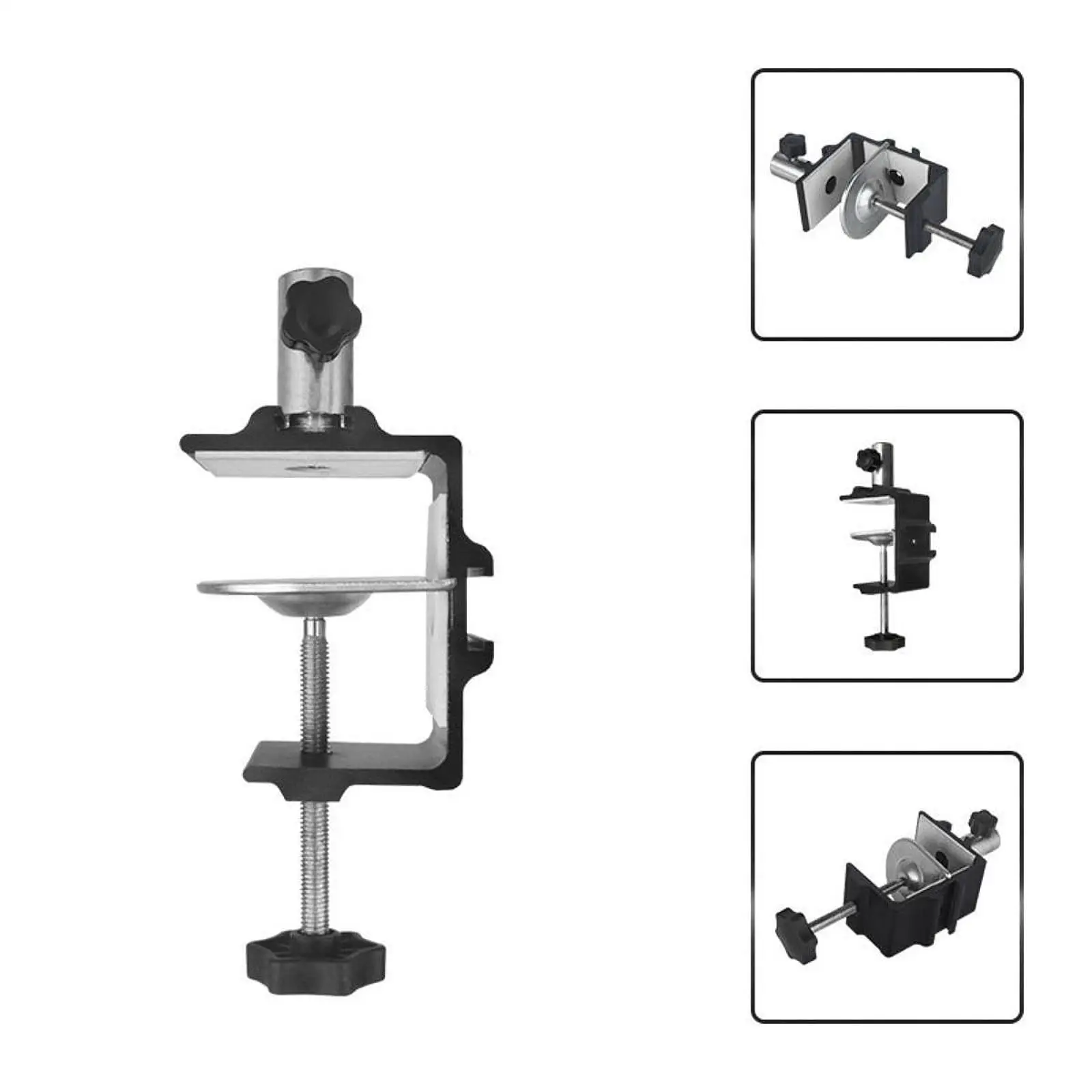 Schreibtischhalterungsklemme aus Metall mit verstellbaren Schrauben, C-Klemme für Mikrofonarm