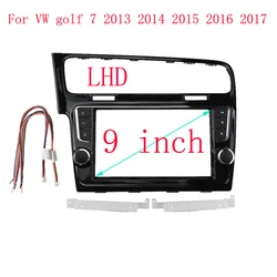 HAOCHEN For VW golf 7 2013-2017 9 / 10 inch Car DVD Frame Adapter Canbus Box Decoder Dashboard Trim Kit Dashboard Panel