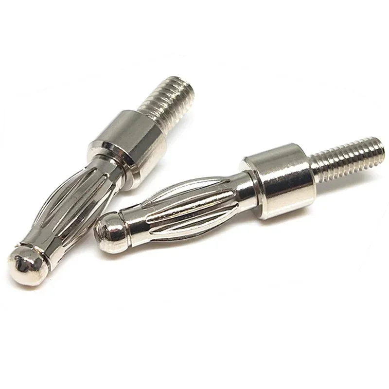 20/40Pcs 4mm Banana Plug Connector Adaptor 3mm / 4mm Lantern Shape Type Banana Plugs with M3/M4 Screw Thread
