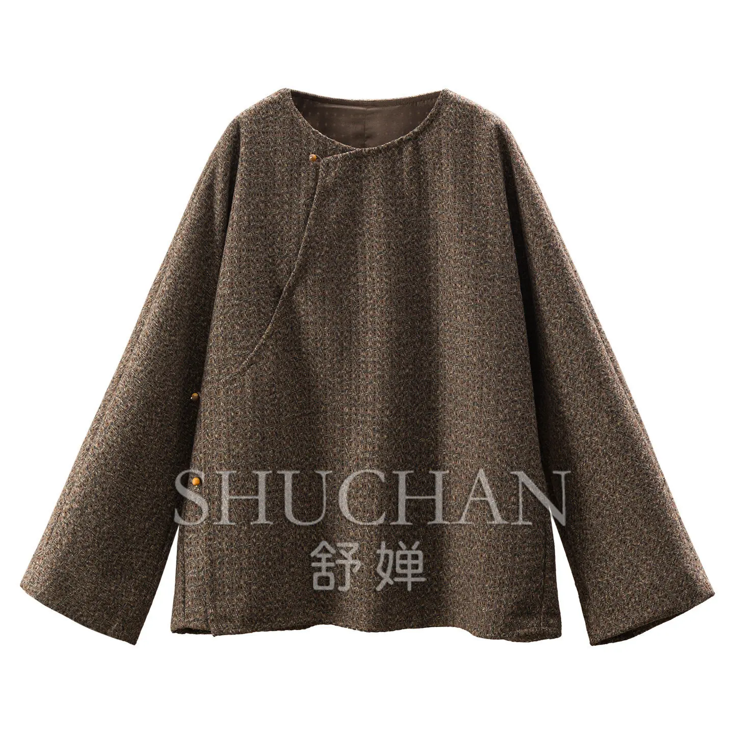 High-end Tweed Wool Shirt + Vest + Skirt Women's 62G7 3 Piece Sets Womens Outifits Conjuntos De Falda