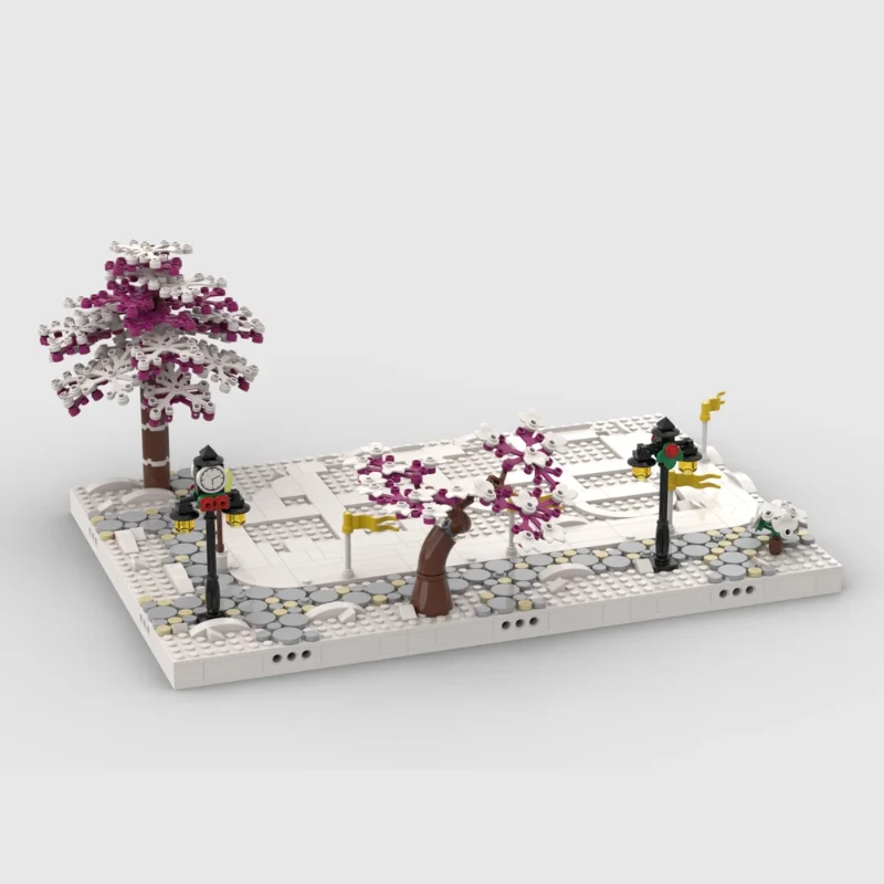 Winter Village Display Base for set 10325 10308 4056440573 10275 10267 Building Blocks DIY Creative Bricks Toy for Collector image 3