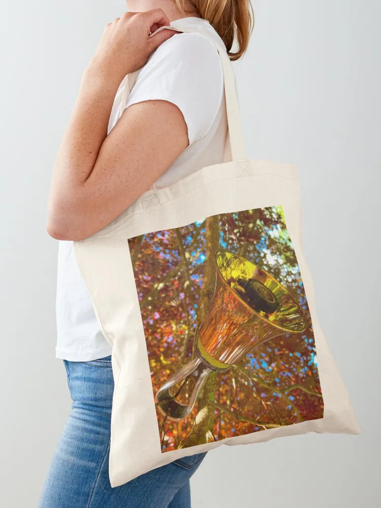 

Handbell in autumn gold fall foliage Tote Bag Shopping bags supermarket folding bag Lady bag tote canvas