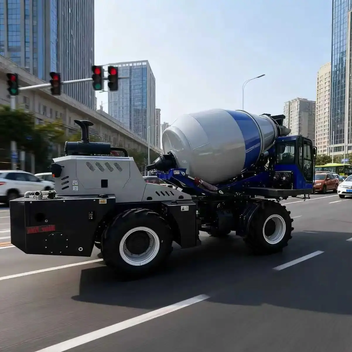 

3.5 cubic meter mobile portable self loading cement concrete mixer truck 60% off for sale and warranty