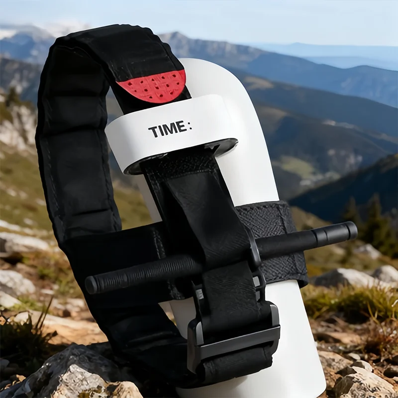 عاصبة تكتيكية بيد واحدة تستخدم حزام الإسعافات الأولية في حالات الطوارئ للمشي لمسافات طويلة والتخييم والرياضات الخارجية ومعدات النجاة