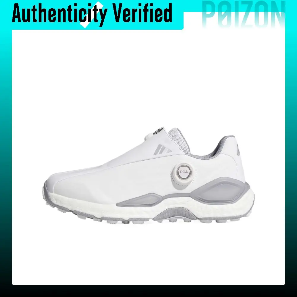 Adidas Codechaos 27 Golf Shoes Men's Low-top Cloud White/Silver Metal/Halo Silver KI1387