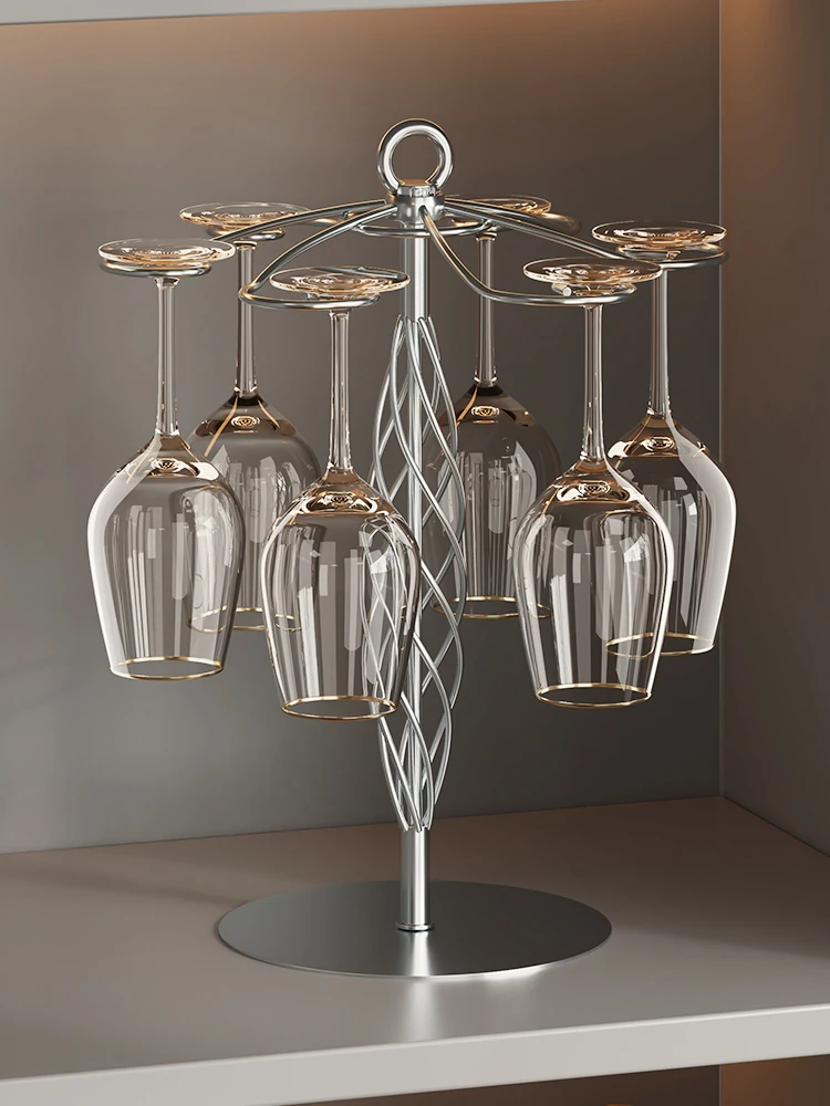 

Light luxury high-end red wine glass shelf upside down goblet shelf hanging storage rack placement rack display rack ornament