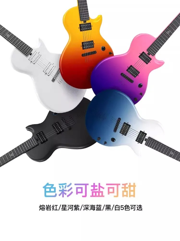 Enya Nova Go Sonic Electric Guitar Smart Carbon Fiber Guitarra with Wireless Speaker, Onboard Presets, Charging Cable