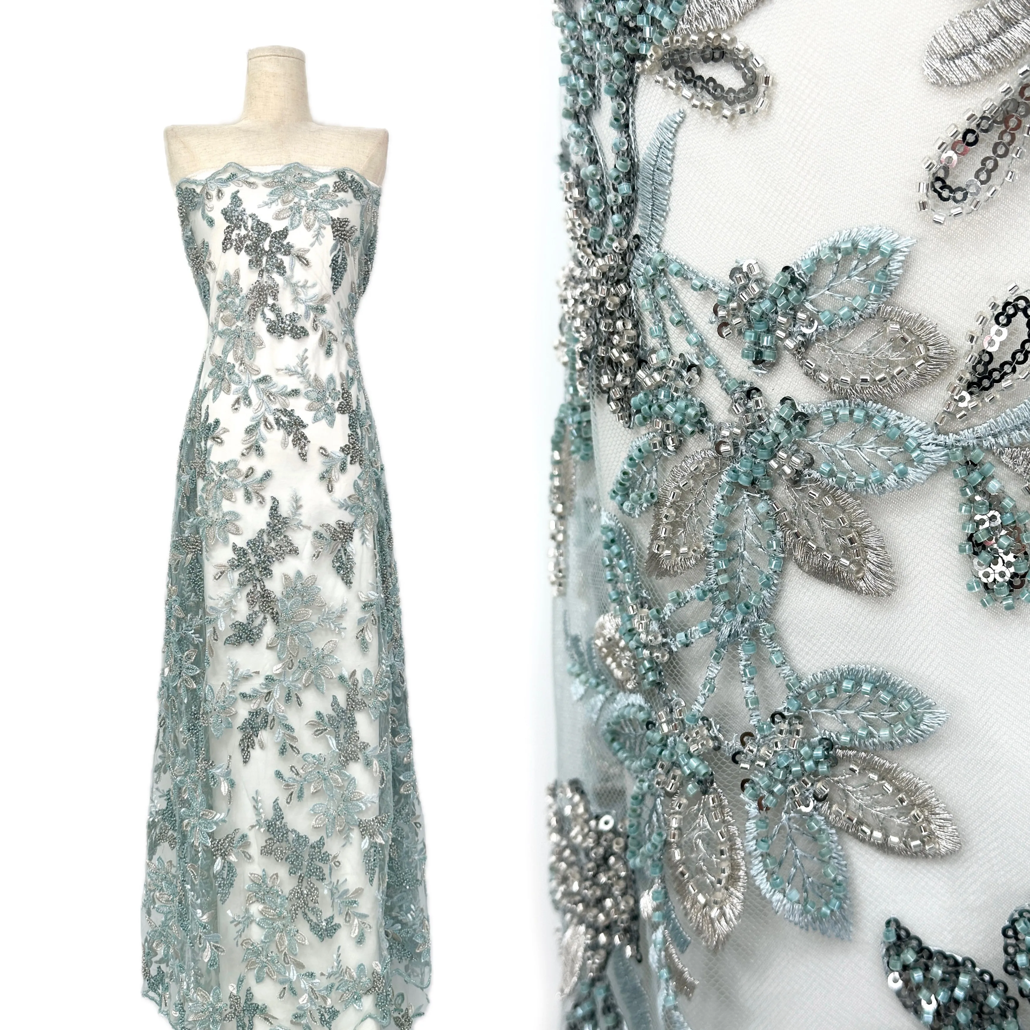 

Роскошная свадебная французская тюлевая ткань с изысканной вышивкой и пайетками для пошива свадебных платьев, сетчатое кружево в нигерийском стиле для женщин