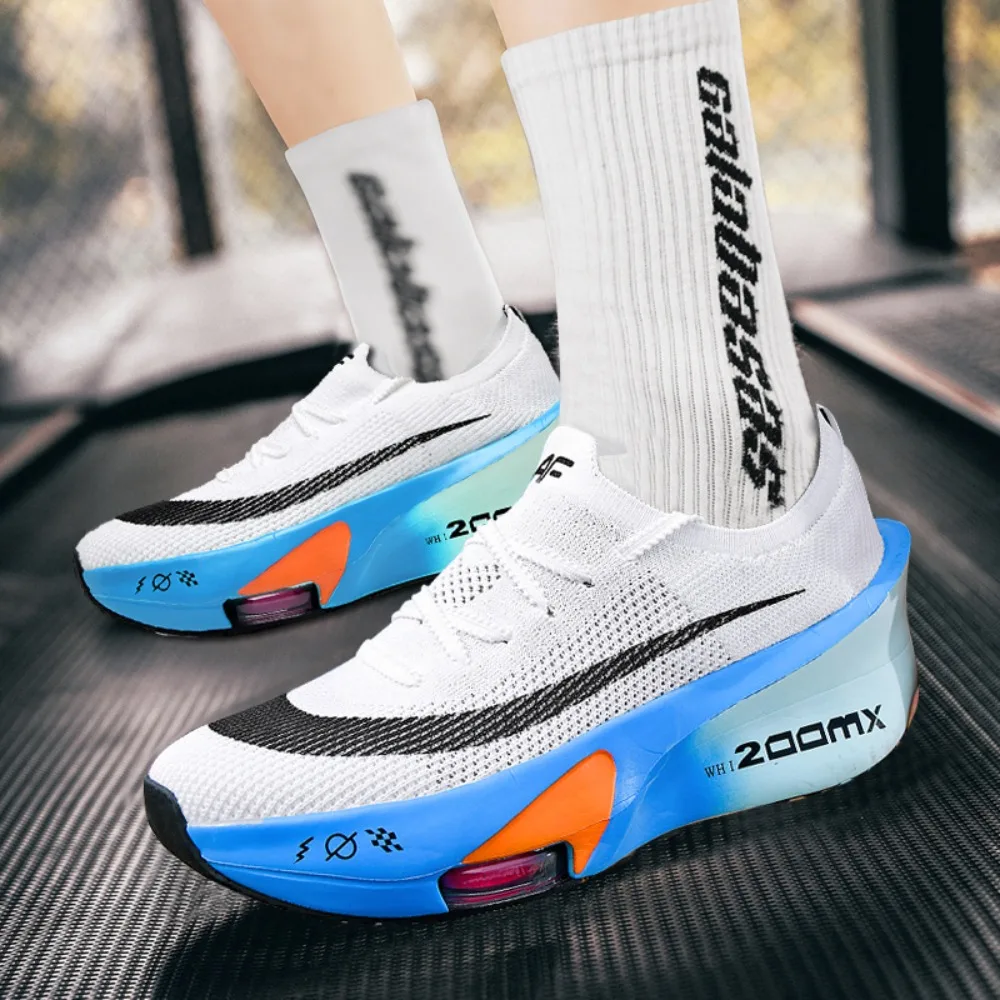 

2026 Autumn new air cushion+full-length carbon plate couple's racing running shoes