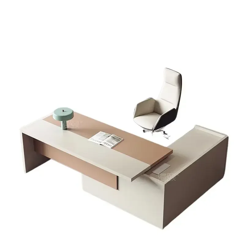 Gaming Office L Shape Desk Organizer Study White Lap Computer Desks Corner Reception Escritorio Oficina Office Furniture