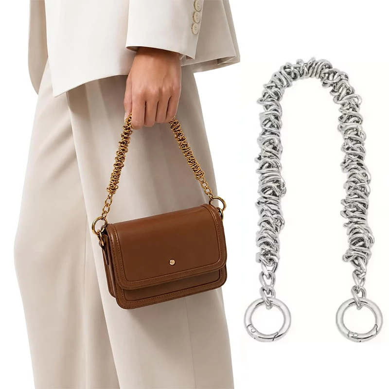 Exquisite Irregular Handbag Chain Metal Handle For Shoulder Bag Replacement Bag Parts Women Bag Accessories Short Bag Strap