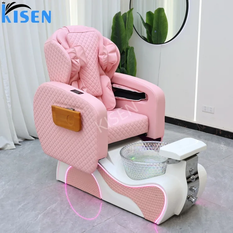 CE Factory Direct Nail Salon Equipment  Modern Pedicure Chair with Adjustable Seat Backrest Human Touch Massage Function