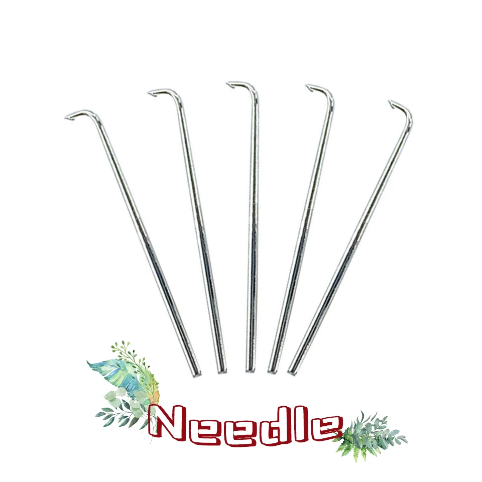 Hair Replaceable Ventilating Needle For Wig Making Crochet Hook Tools Extension Ventilating Lace Wigs Holder With 5Pcs Pins