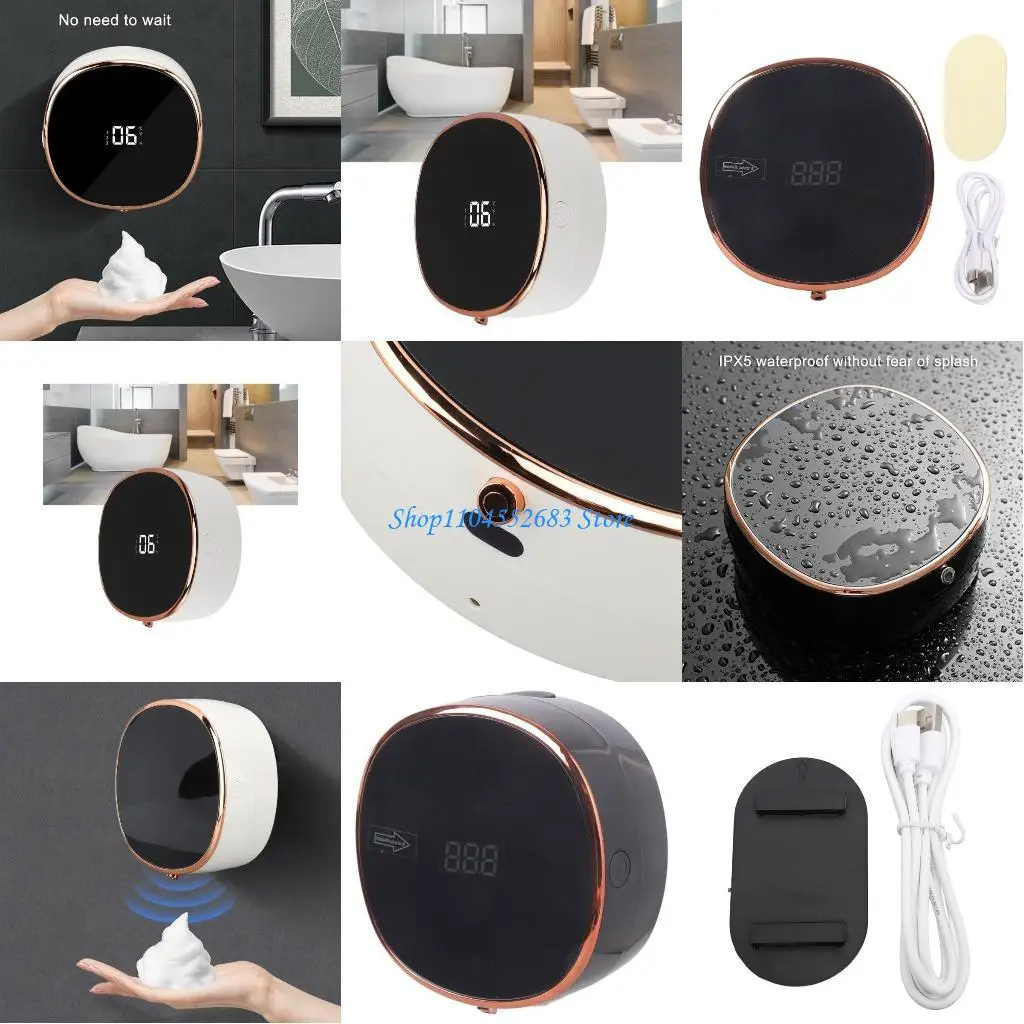 

Y6GD Modern Automatic Soap Dispenser Wall Mounted USB Charging Homes Health Device