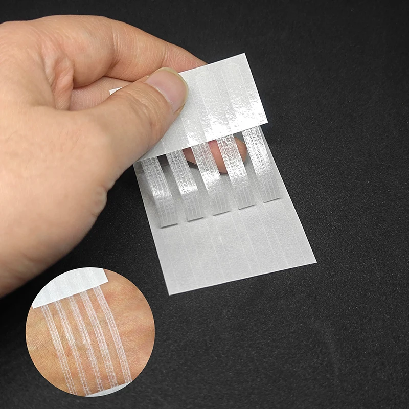 Bande adhésive gratuite pour la fermeture des plaies, sutures chirurgicales, réparation des plaies post-partum, adhésif cosmétique, 6/10 pièces