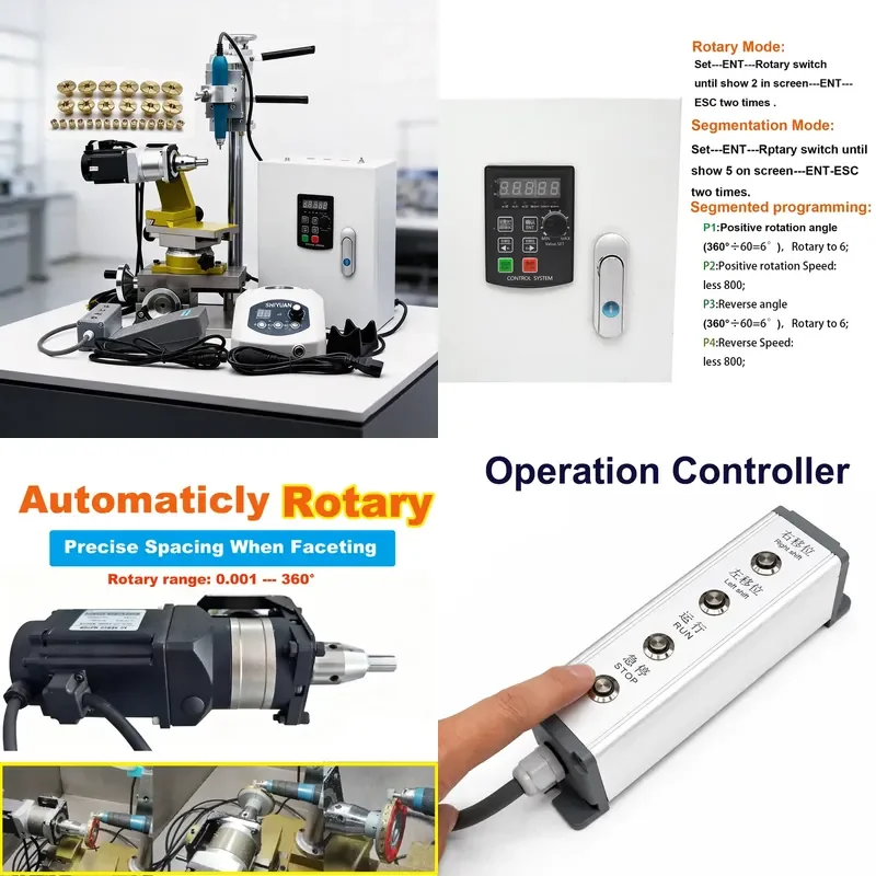 for Kinway Auto diamond faceting machine for jewelry polishing and engraving flat surface applications