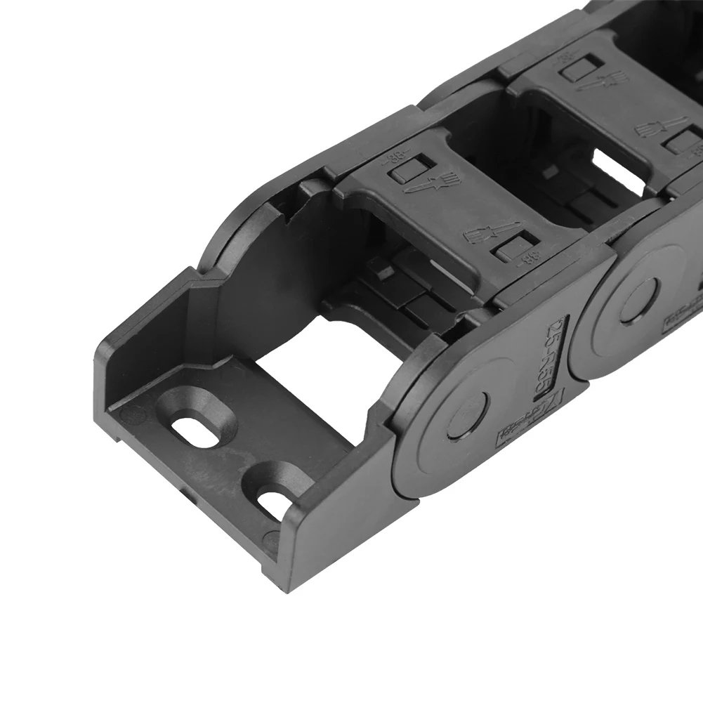 Drag Chain Energy Chain Wire Carrier 100cm 25 x 38mm Nylon Open Both Side Wire Carrier Drag Chain Engraving Machine Accessory