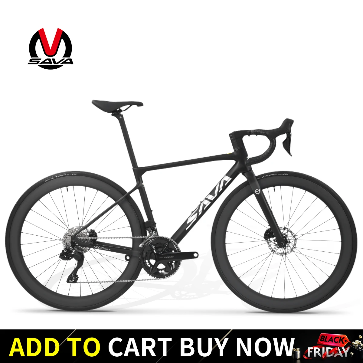 SAVA Premium Full Carbon Fiber Road Bike 24 Speed with SHIMAN0 7170 DI2 Hydraulic Disc Brakes Men's and Women's Race Bikes