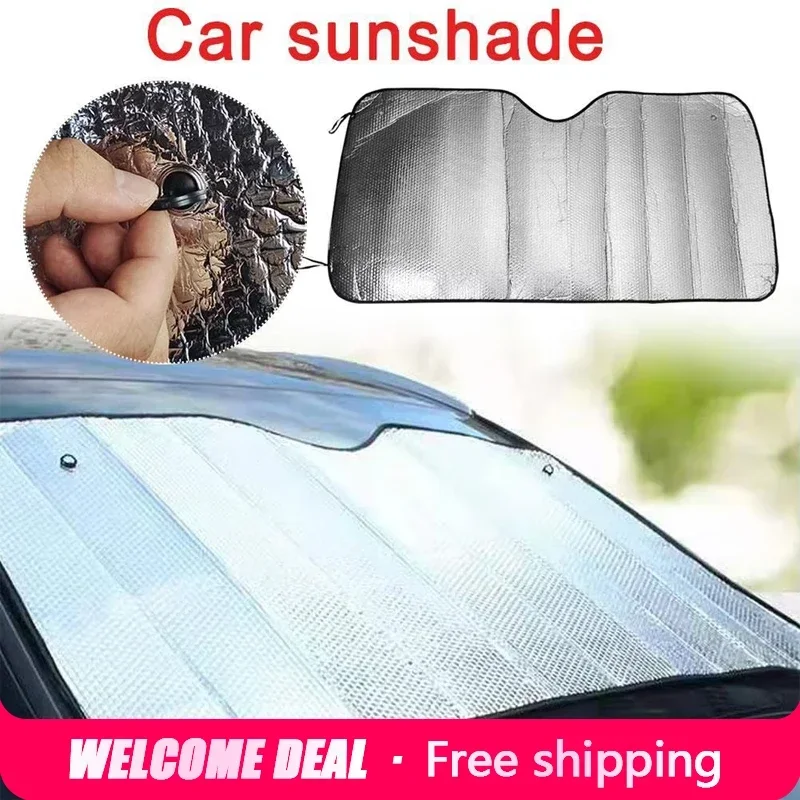 

Car Front Window Sunshade UV Protection Shade Sun Protector Windshield Visor Cover Auto Curtain Sunshade Accessories