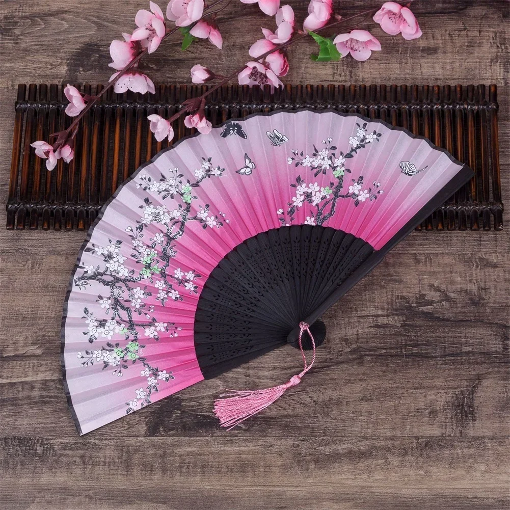 Hand Fan chinesische chinesische Vintage-Stil Falt fächer Home Dekoration Ornamente Muster Kunst Handwerk Geschenke Hochzeit Tanz Hand Fan