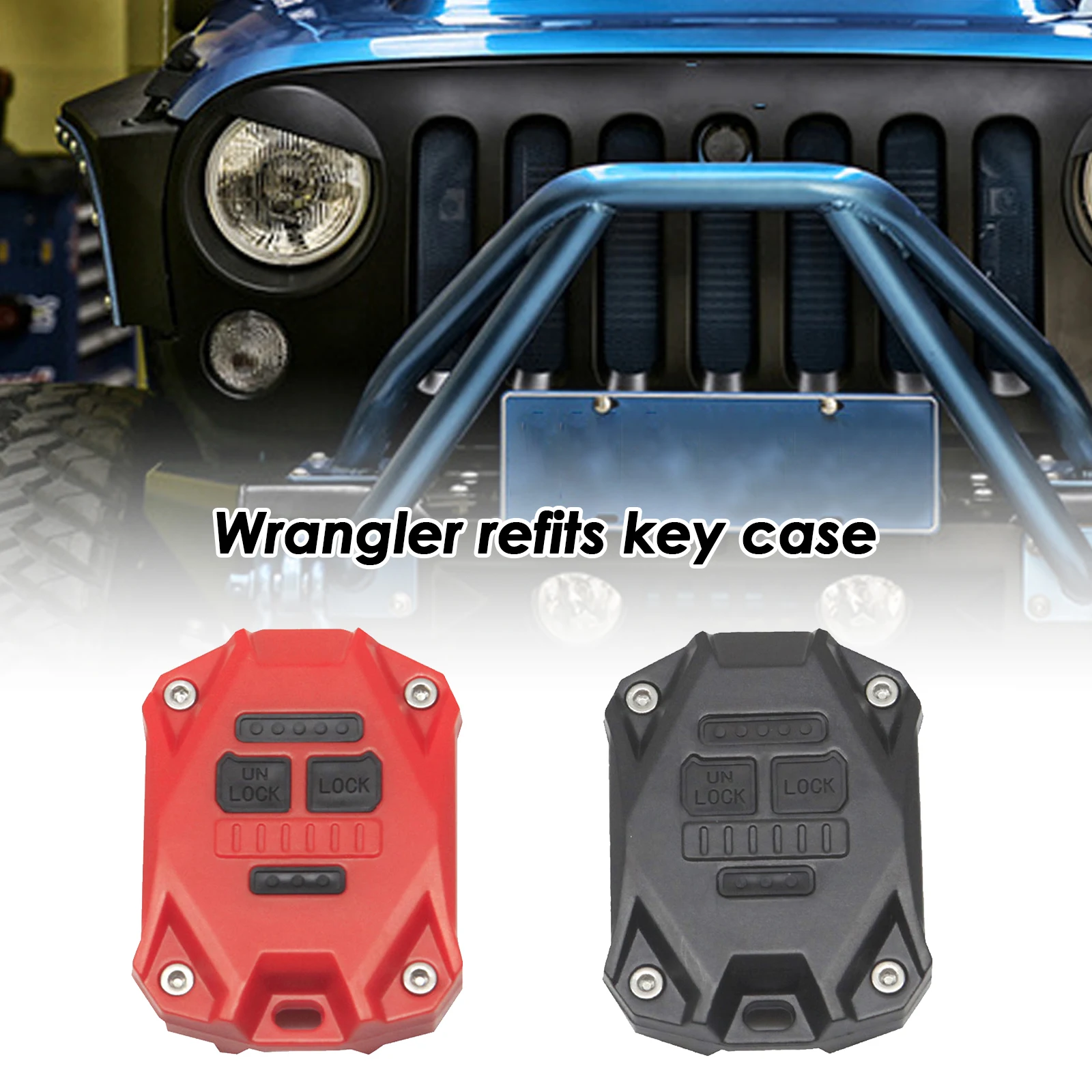 Durable Car Key Protective Shell For Jeep Wrangler JK 2007-2017