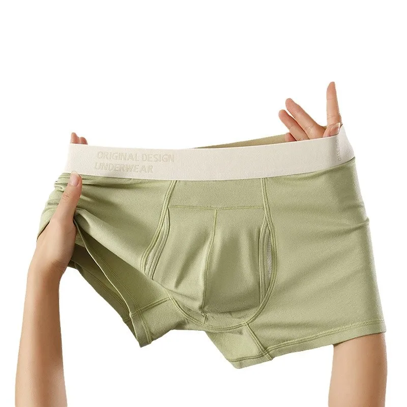 

Men Underwear Large Size Boxer Shorts Mid-rise Modal Cotton Panties Breathable 3D Pouch Underpants Male Trunk Cueca Calzoncillos