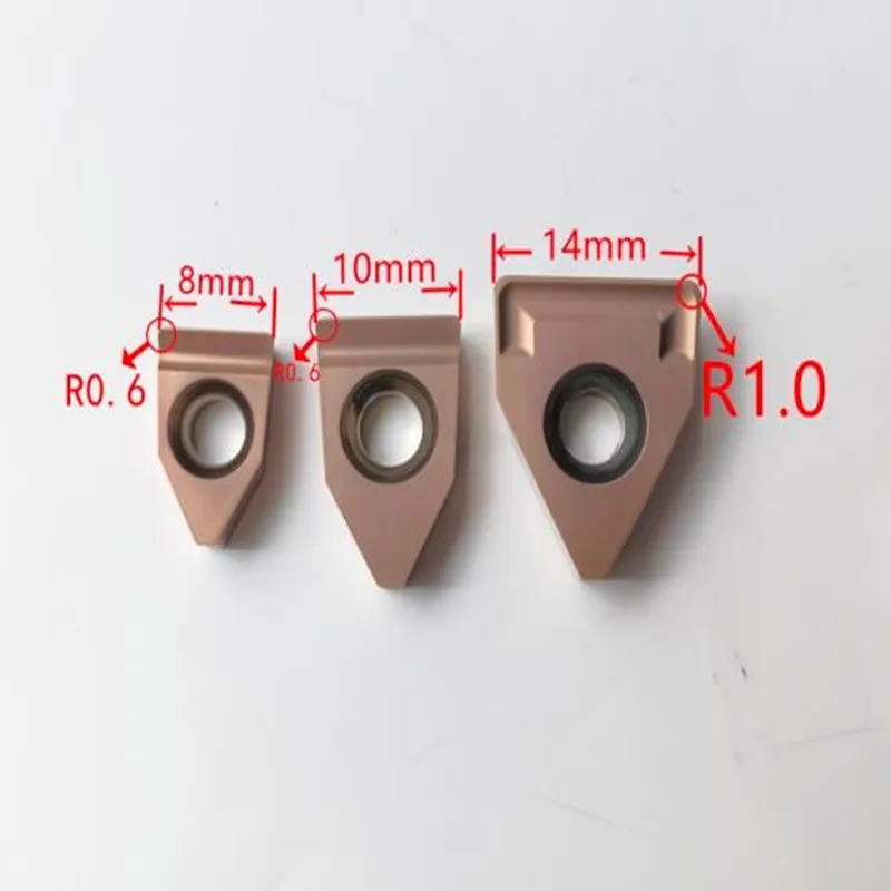 10Pcs carbide inserts MTEHR tool holder dedicated inserts FD8-R0.6 FD10-R0.6 FD14R-1.0 free shipping